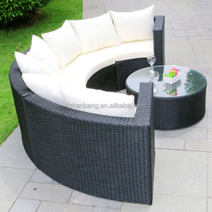 Canapé <span class=keywords><strong>de</strong></span> <span class=keywords><strong>jardin</strong></span> en osier, rond, Patio circulaire - Product Image 5