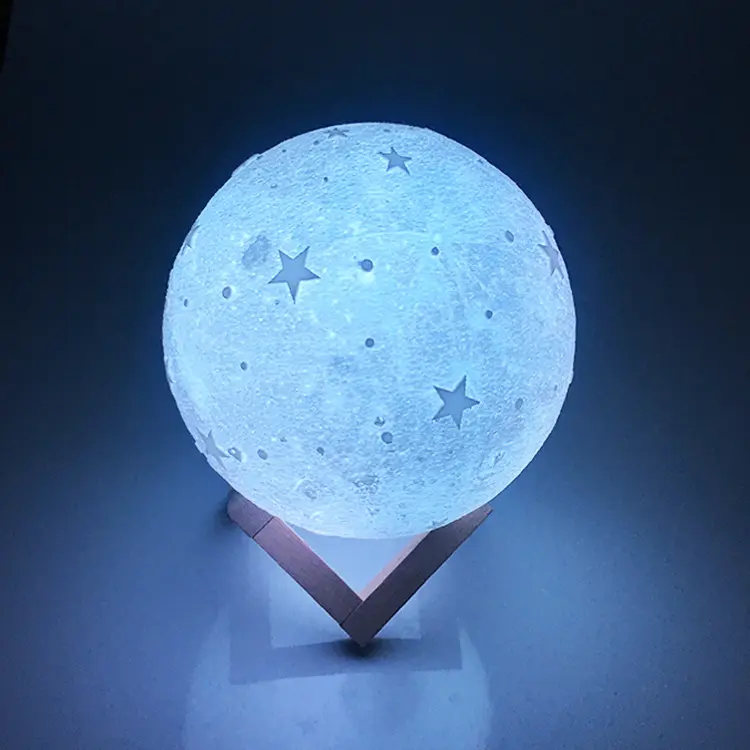 Balão de luna criativo recarregável usb, portátil, em forma de balão, mesa, alimentado por bateria, para natal, crianças, bebê, 3d, luz noturna, lâmpada