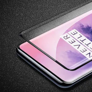 适用于 Oneplus 7 Pro 1 + 7 Pro 3D 全覆盖指纹传感器钢化玻璃的批发屏幕保护器