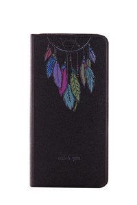 2017 Forro estuche protectora de PU TPU agenda elegante plumaje para iphone 7 7plus celular - Product Image 4