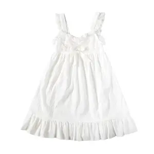 Alibaba Online Shopping High Quality Design Boutique White Young Girl Dress For Wholesale children Clothing Usa