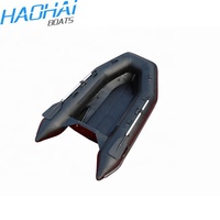 Haohai RIB230, Bote Inflable Rígido de Fibra de Vidrio de 7.5 Pies, Pequeño, de Alta Velocidad, para Remar, Pescar y Surfear, para 2 Personas