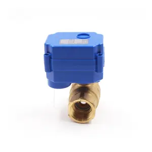 1/4" 3/8" 1/2" 3/4" 1" 1 1/4" inch 2 way 3 way motorized electric flow control valve electric water valve flow control
