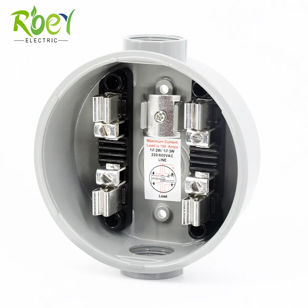 100A Residential Electric Round Meter Socket/Meter Base