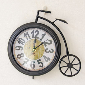 Vintage Iron Bicycle Art Deco Design <strong>Top</strong> <strong>Table</strong> <strong>Clock</strong> Needle Wall <strong>Clock</strong> for Household Use - Product Image 3