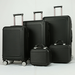 Ensemble de 5 pièces de bagages de <span class=keywords><strong>cabine</strong></span> en plastique gris bon marché bagages à roulettes 3 pièces <span class=keywords><strong>valise</strong></span> à main coque dure bagage ABS - Product Image 6