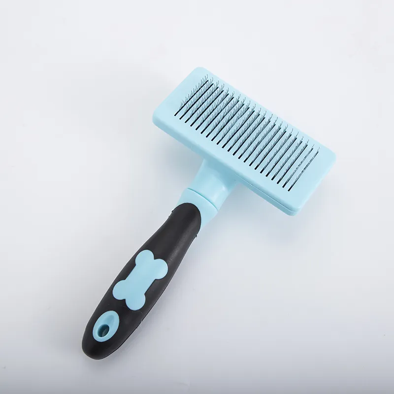 2022 Wholesale Pet Products Grooming Brush Dog Silicone Pet Pro Hair Comb Cleaner Supplies Shop pink color for cat