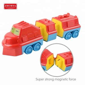 Pièce ensemble musique lumières en plastique magnétique bébé jouet intéressant l'assemblée - Product Image 4
