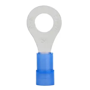 KIS nylon insulated double crimp ring terminals