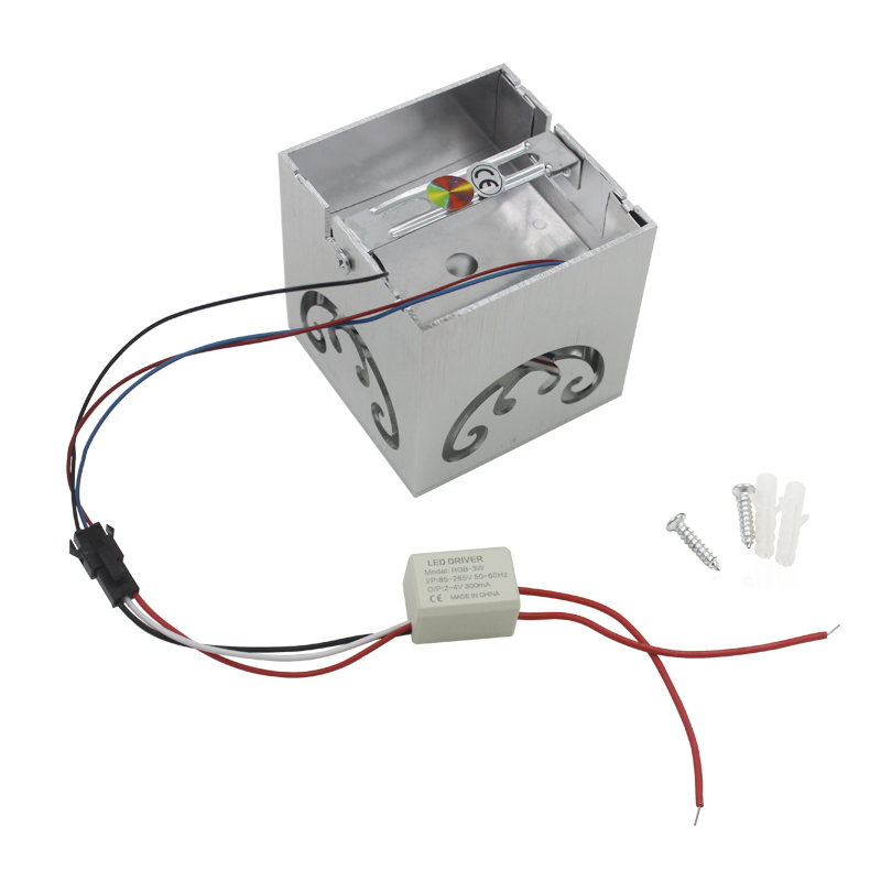 4 côté papillon nordique rvb mur LED lampe pour chambre décoration applique murale salon salle à manger coloré intérieur fête éclairage