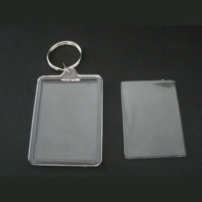 big size wholesale transparent acrylic frame keychain
