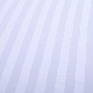 Drap de lit de haute qualité OEM 40*40S 250TC hôtel blanc à rayures utilisé avec des prix bon marché - Product Image 4