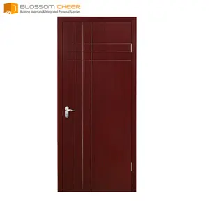 Personal customize PVC paint-free coated wooden flash door display stand