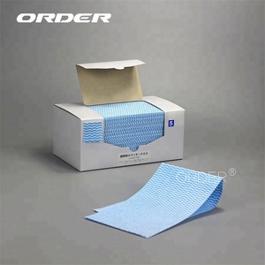 Japón <span class=keywords><strong>daiso</strong></span> de suministro de fábrica mejor absorbente tela no tejida viscosa de servicio de alimentos toallitas de limpieza - Product Image 4