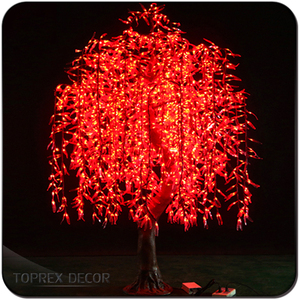 Árbol de Sauce Llorón Artificial con Iluminación RGB para Decoración de Bodas - Product Image 3