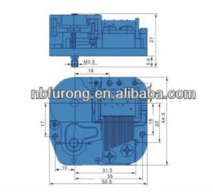 Precio de fábrica 18 notas roating bailarín música mecanismo con QC - Product Image 6