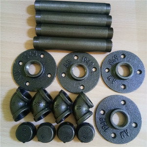 <span class=keywords><strong>Aste</strong></span> per Tende in Tubo di Ferro Industriale con Raccordi in Ferro Battuto - Product Image 6