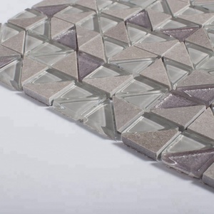 Soulsccraft Đá Pha Trộn Thủy Tinh Màu Xám Gạch Khảm Nhiều Màu Cho Backsplash - Product Image 6