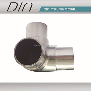 3 way pipe connector handrail connector stainless steel elbow fitting 180 degree flush tee - Product Image 4