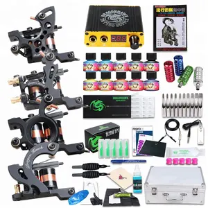 4 Tattoo Guns Professional Tattoo Kits 10colors of USA INK