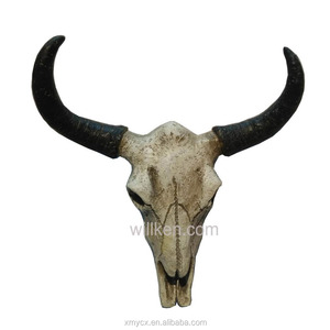 Décorations murales, statues <span class=keywords><strong>de</strong></span> tête d'animal, polyrésine, squelette <span class=keywords><strong>de</strong></span> <span class=keywords><strong>taureau</strong></span> - Product Image 5