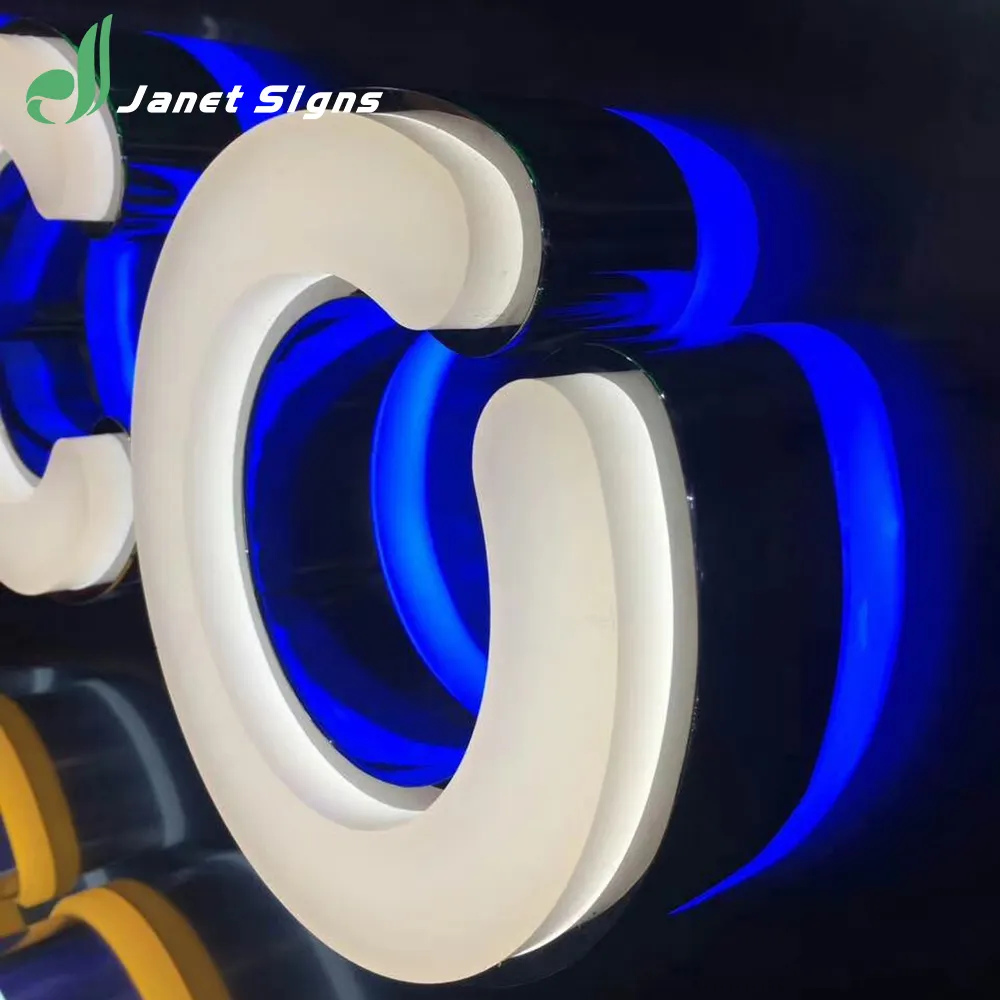 acrylic sign board alphabet letters plastic acrylic stainless steel alphabet letter with led light