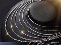 Personnalisé en gros en vrac plaqué or mode hommes 304 316 acier inoxydable Long serpent lien boule boîte torsion chaîne bijoux collier