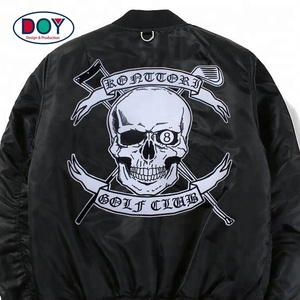 Thêu Dịch Vụ Số Hóa Tùy Chỉnh Hình Dạng Hộp Sọ Logo Thêu Lớn Cho Áo Khoác - Product Image 2