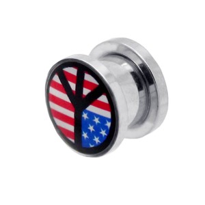 شعار الايبوكسي الفولاذ المقاوم للصدأ مخصصة اللحم نفق المقابس - Product Image 4