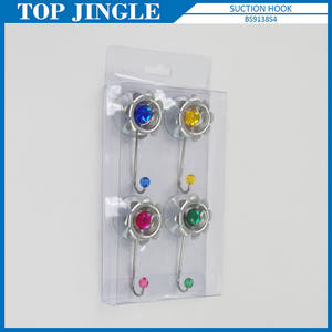 ตะขอสแตนเลสติดผนังรูปดอกไม้แปลกใหม่4ชิ้นแบบแขวนติดผนังขนาดเล็ก - Product Image 2