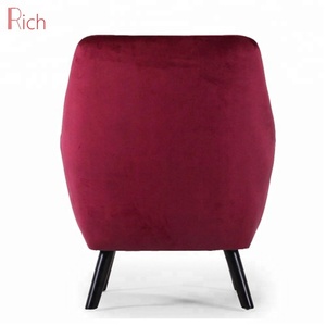 Petite chaise de restaurant, <span class=keywords><strong>fauteuil</strong></span>, chaise en <span class=keywords><strong>bois</strong></span> d'hôtel, housses d'<span class=keywords><strong>accoudoir</strong></span> en tissu velours rouge vin - Product Image 4