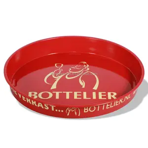 Round metal serivcing tray / kitchenware tray / gift round tray