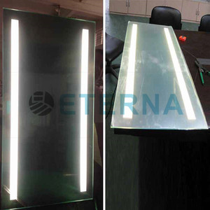 Salón Baño Rectángulo LED Iluminado Maquillaje decorativo Espejo de pared - Product Image 5
