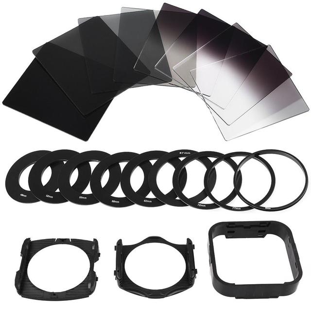 6pcs Square ND Filters Set Included Grad ND2 ND4 ND8 Filters Plus Full ND2 ND4 ND8 Filters