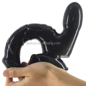 Bâton de massage réaliste à double tête avec ventouse, faux pénis - Product Image 2