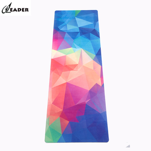 เสื่อโยคะและพิลาทิส ผ้าไมโครไฟเบอร์ เสื่อโยคะแบบหนังกลับ ซักเครื่องได้ พิมพ์ลายดิจิทัล - Product Image 5