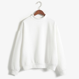 Sudadera de cuello redondo para mujer, Jersey informal holgado de colores caramelo, nuevo, barato - Product Image 3
