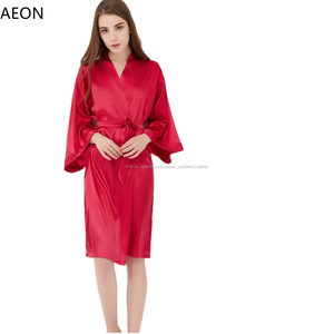 Chinois Satin Kimono Robe De Mariée Soie Douche Robe Pour la Mariée et De Demoiselle D'honneur De Noce - Product Image 3