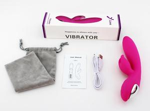 Y.Love USB ricaricabile giocattoli sessuali femminili a caldo che vendono forte vibratore di coniglio vibrante con doppio motore in Silicone materiale - Product Image 6