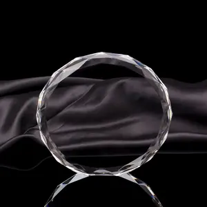 Honor de cristal de vidro facetado papel, redondo diamante borda de corte cristal para a gravura a laser - Product Image 1