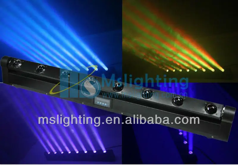 8*10w rgbw4in1 pixel led in movimento fascio bar luce in movimento fascio wall washer, luce di inondazione