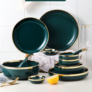 Tigela de luxo para alimentos, conjunto de tigelas para servir comida e salada de cerâmica - Product Image 4