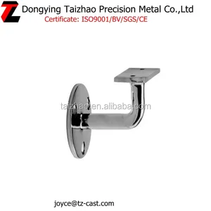 SS 304/316 Stainless Steel Handrail Bracket For Wood Stair