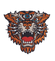 Meilleure vente de patchs de broderie à coudre/à repasser avec logo personnalisé Tiger Design