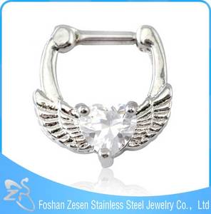 Nuevo Oro de La Llegada Plateó Latón Delicada Nariz Anillo <span class=keywords><strong>Piercing</strong></span> Para Tabique - Product Image 6
