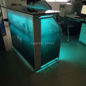 변색 LED 조명이 있는 휴대용 화이트 칵테일 바 - Product Image 5