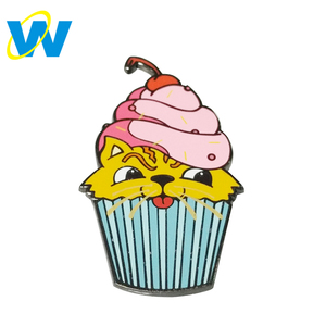 2018 Venta caliente, <span class=keywords><strong>el</strong></span> embrague de la mariposa de torta de la taza gato esmalte pin de solapa de esmalte duro - Product Image 6