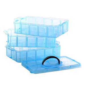 Hộp Đựng Đồ Trang Điểm Nghệ Thuật Làm Móng Bằng Nhựa Di Động <span class=keywords><strong>3</strong></span> Lớp Hộp Đựng Đồ Làm Móng 24.5*16.5*18Cm - Product Image 2