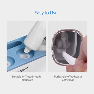 <span class=keywords><strong>2019</strong></span> Auto Ecoco apretando dispensador de pasta de dientes con 5 pcs cepillo de dientes titular para - Product Image 6