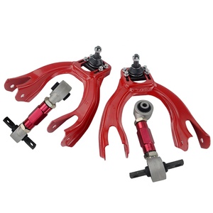 Bộ CAMBER Ống Tay Lái Phía Trước Điều Khiển Phía Trên Cho HONDA CIVIC 92-95/INTEGRA + 92-00 Tay Camber Phía Sau Điều Chỉnh Được Màu Đỏ - Product Image 6